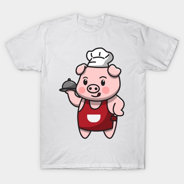 pork chef T-Shirt by fflat hds